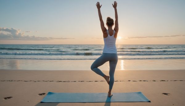 S'initier au yoga doux face à l'océan Atlantique